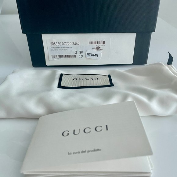GUCCI Women's Crystal Embellished Slides Size 39IT (9US) Made in Italy - Picture 7 of 13